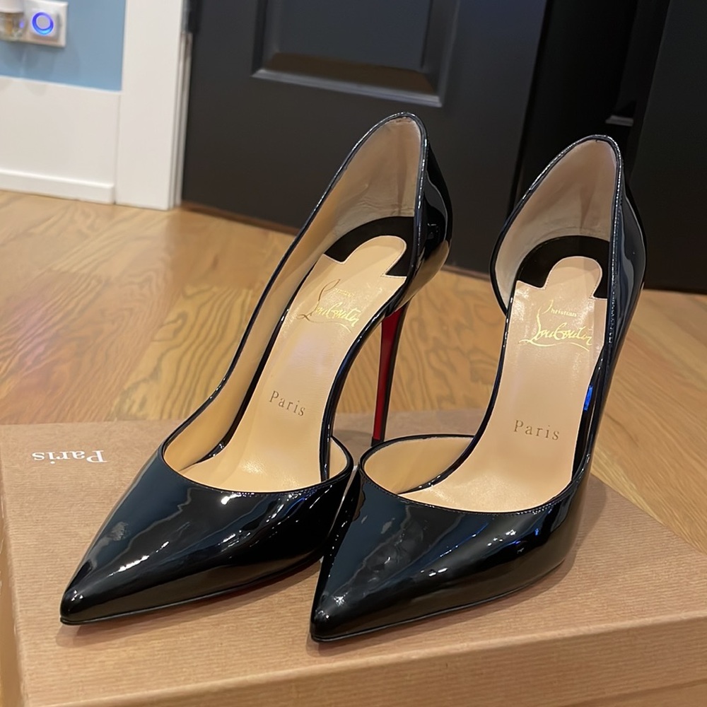 Brand New In Box Authentic Christian Louboutin Patent Iriza Pumps 9